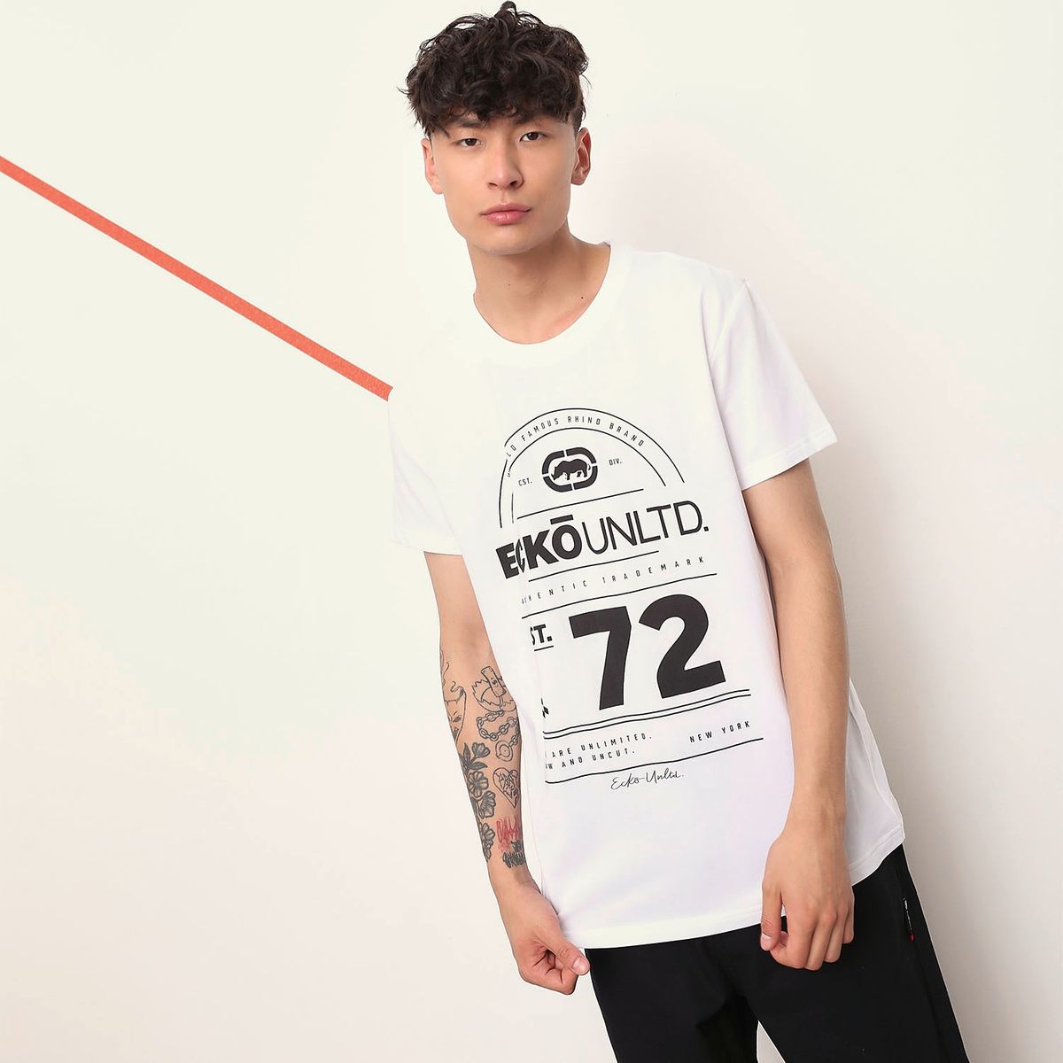 ECKO - Polera Urbano Manga Corta Hombre Ecko