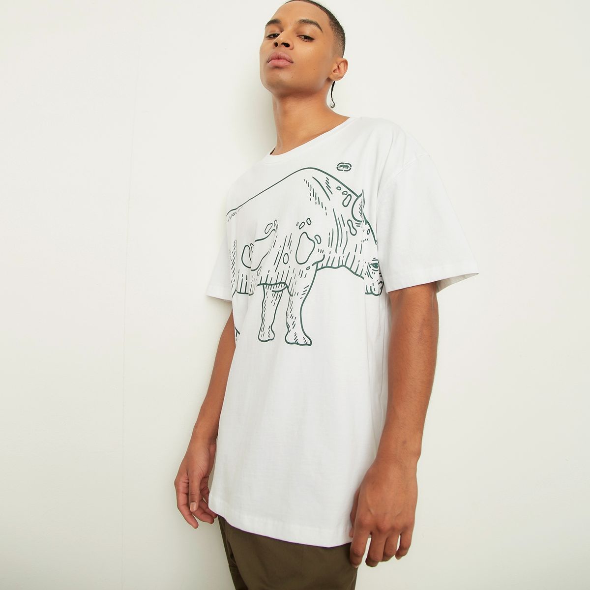 ECKO - Polera Manga Corta Oversize Fit Hombre Ecko