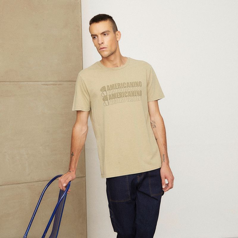 AMERICANINO - Polera Manga Corta Algodón Hombre Americanino