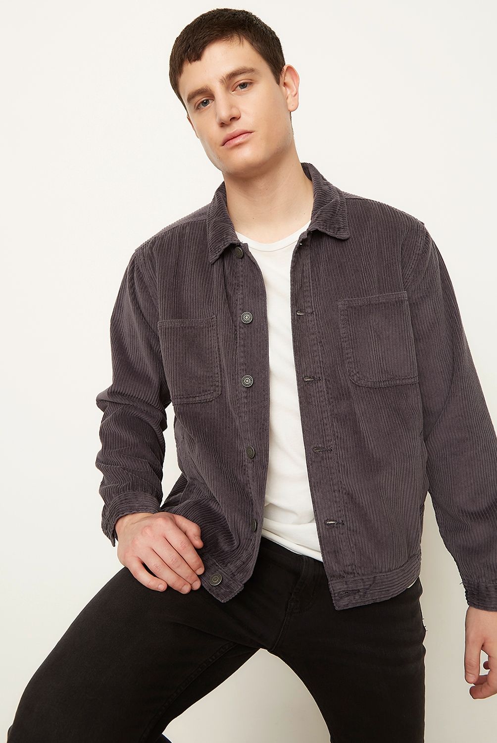 AMERICANINO - Chaqueta Cotelé Recto Hombre Americanino