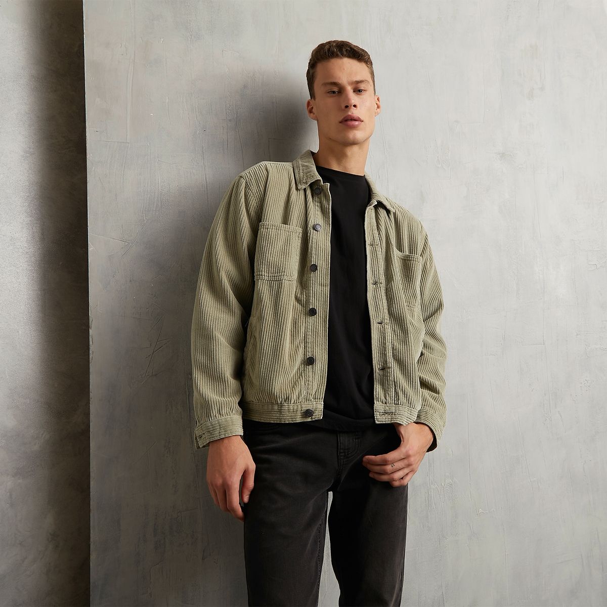 AMERICANINO - Chaqueta Cotelé Recto Hombre Americanino