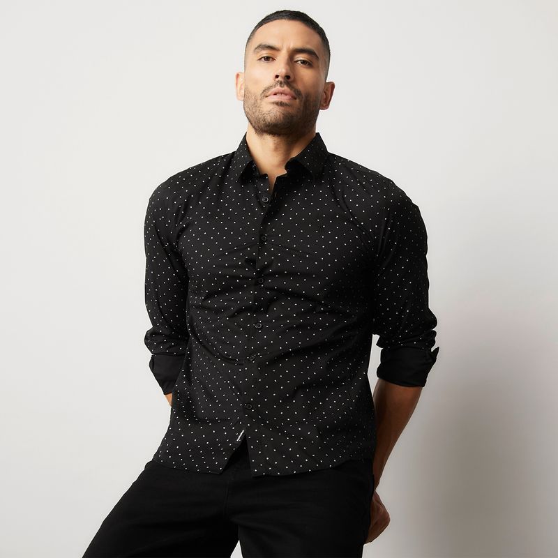 MOSSIMO - Camisa Casual Manga Larga Algodón Hombre Mossimo