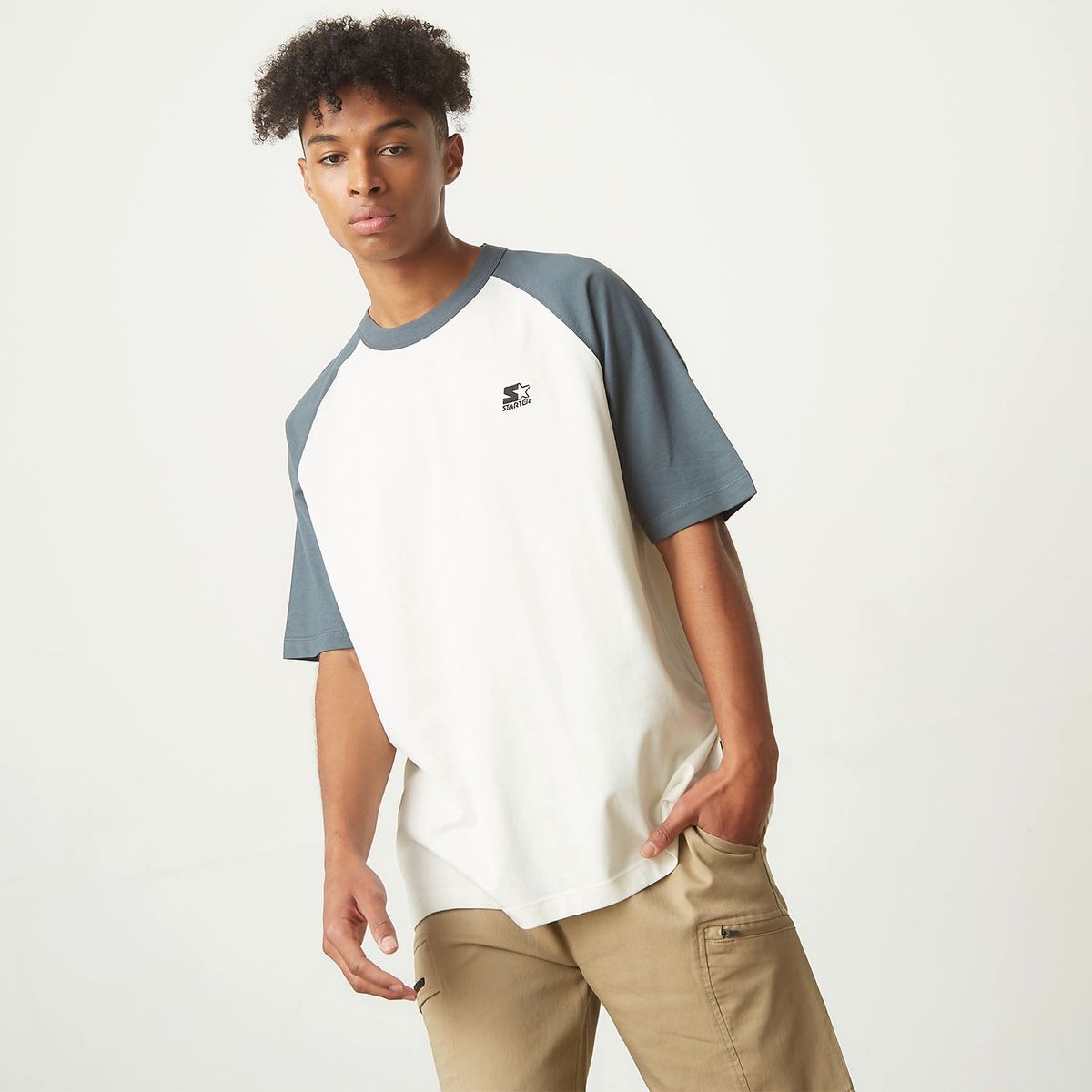 STARTER - Polera Manga Corta Hombre Raglan Starter