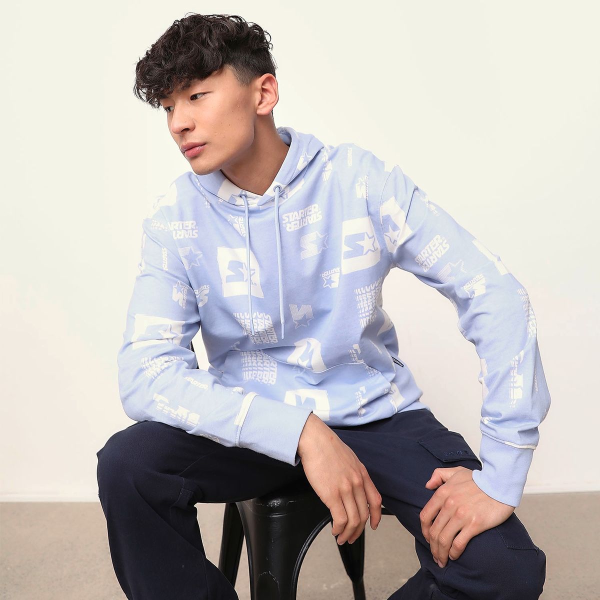 STARTER - Polerón Hoodie Casual Algodón Hombre Starter