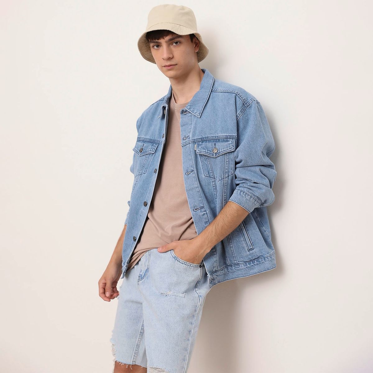 BEARCLIFF - Chaqueta De Jeans Hombre Bearcliff