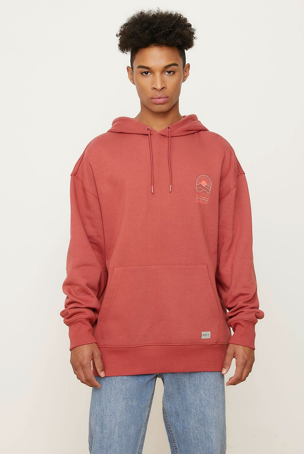 BEARCLIFF - Polerón Hoodie Oversize Fit Algodón Hombre Bearcliff