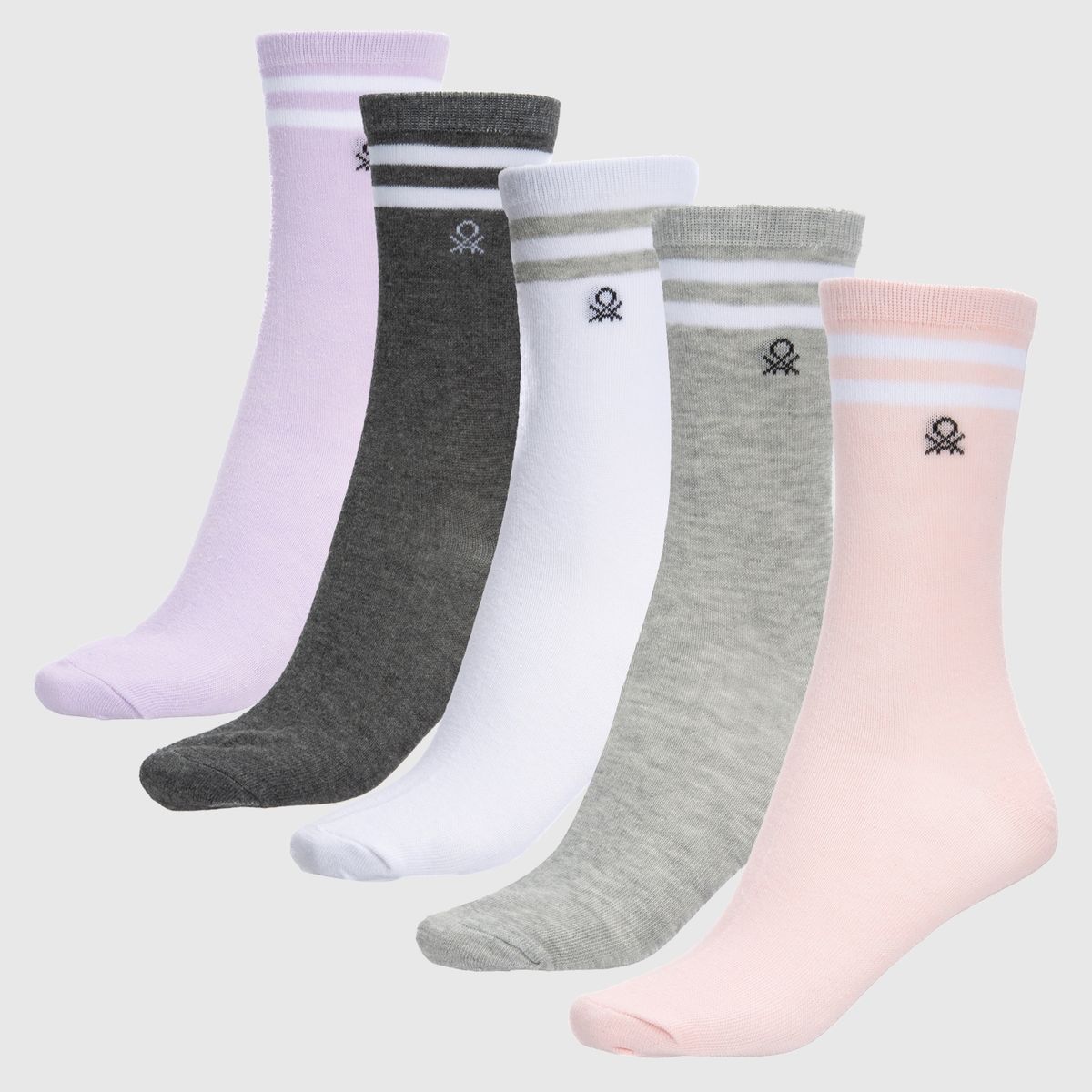 BENETTON - Pack De 5 Calcetines Mujer Benetton