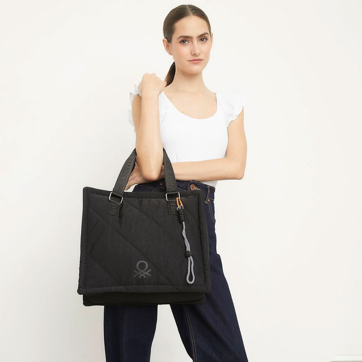 BENETTON - Cartera Negra Mujer Benetton