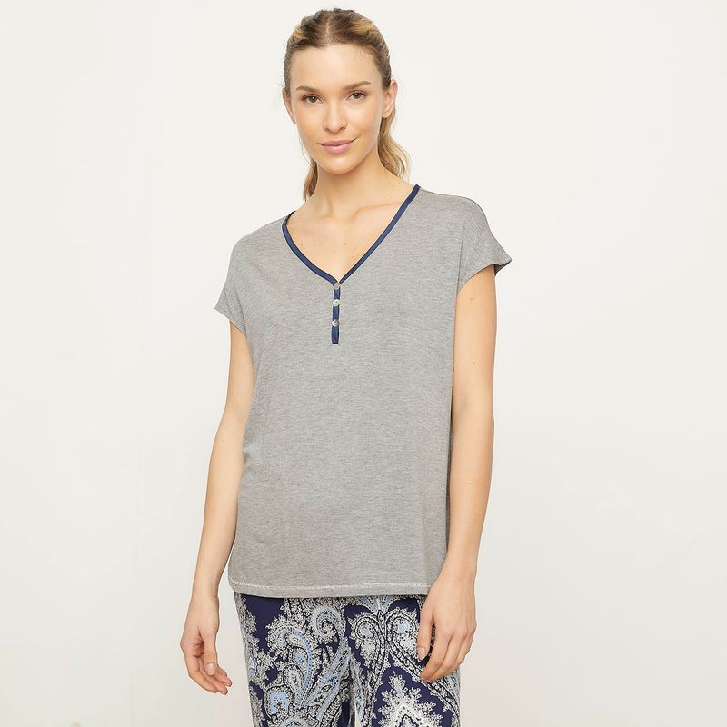 UNIVERSITY CLUB - Polera Pijama Mujer University Club