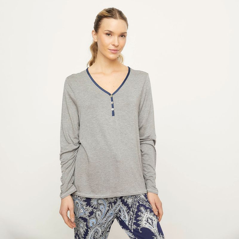 UNIVERSITY CLUB - Polera Pijama Mujer University Club