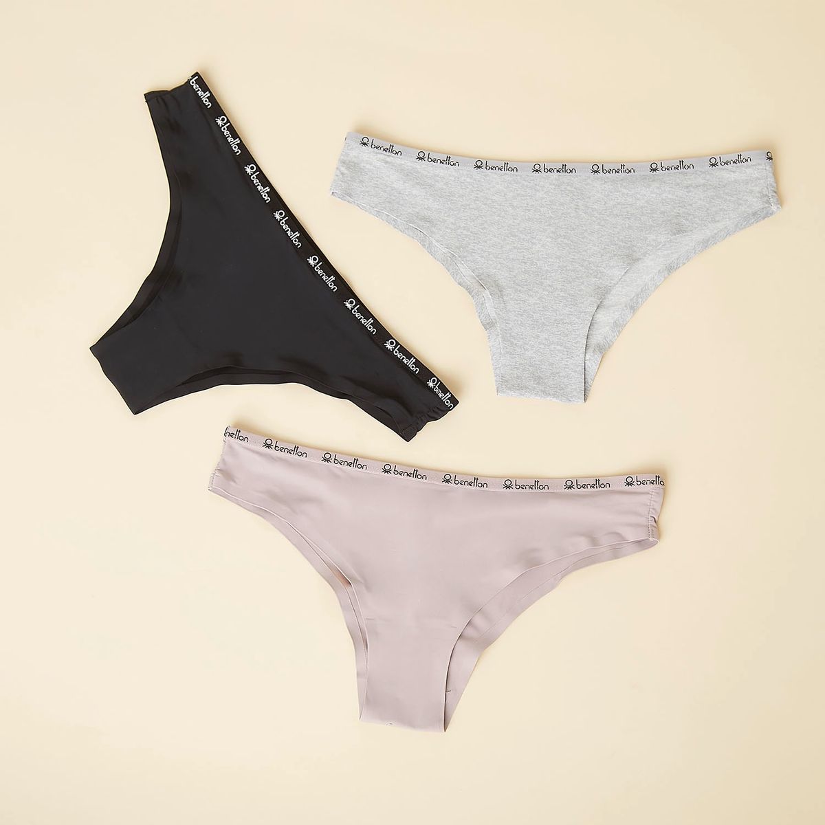 BENETTON - Pack De 3 Calzones Mujer Benetton