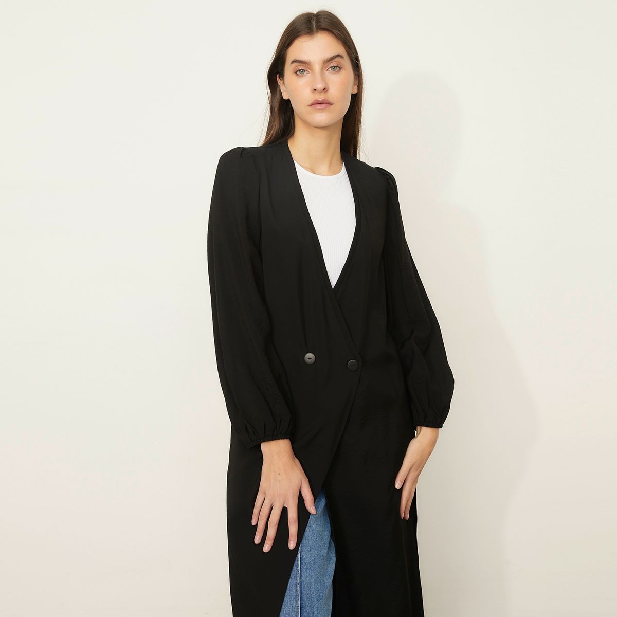 BASEMENT - Kimono Manga Larga Animal Print Mujer Basement