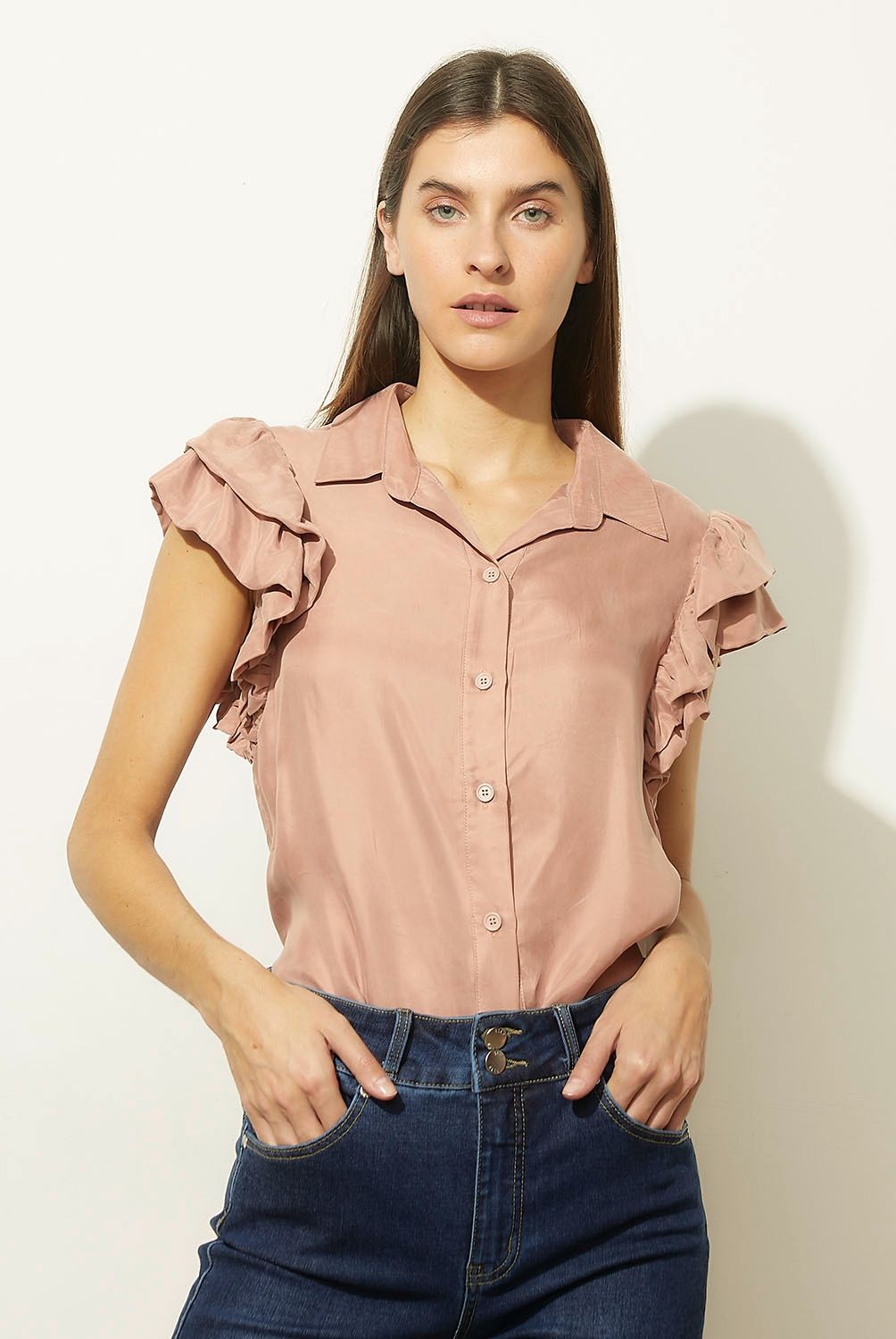 BASEMENT - Blusa Manga Corta Mujer Basement
