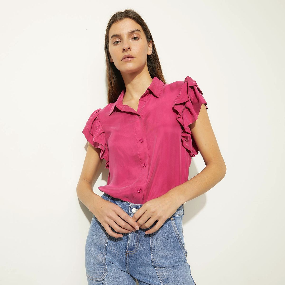 BASEMENT - Blusa Manga Corta Mujer Basement