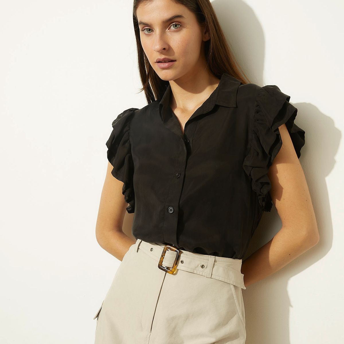 BASEMENT - Blusa Manga Corta Mujer Basement