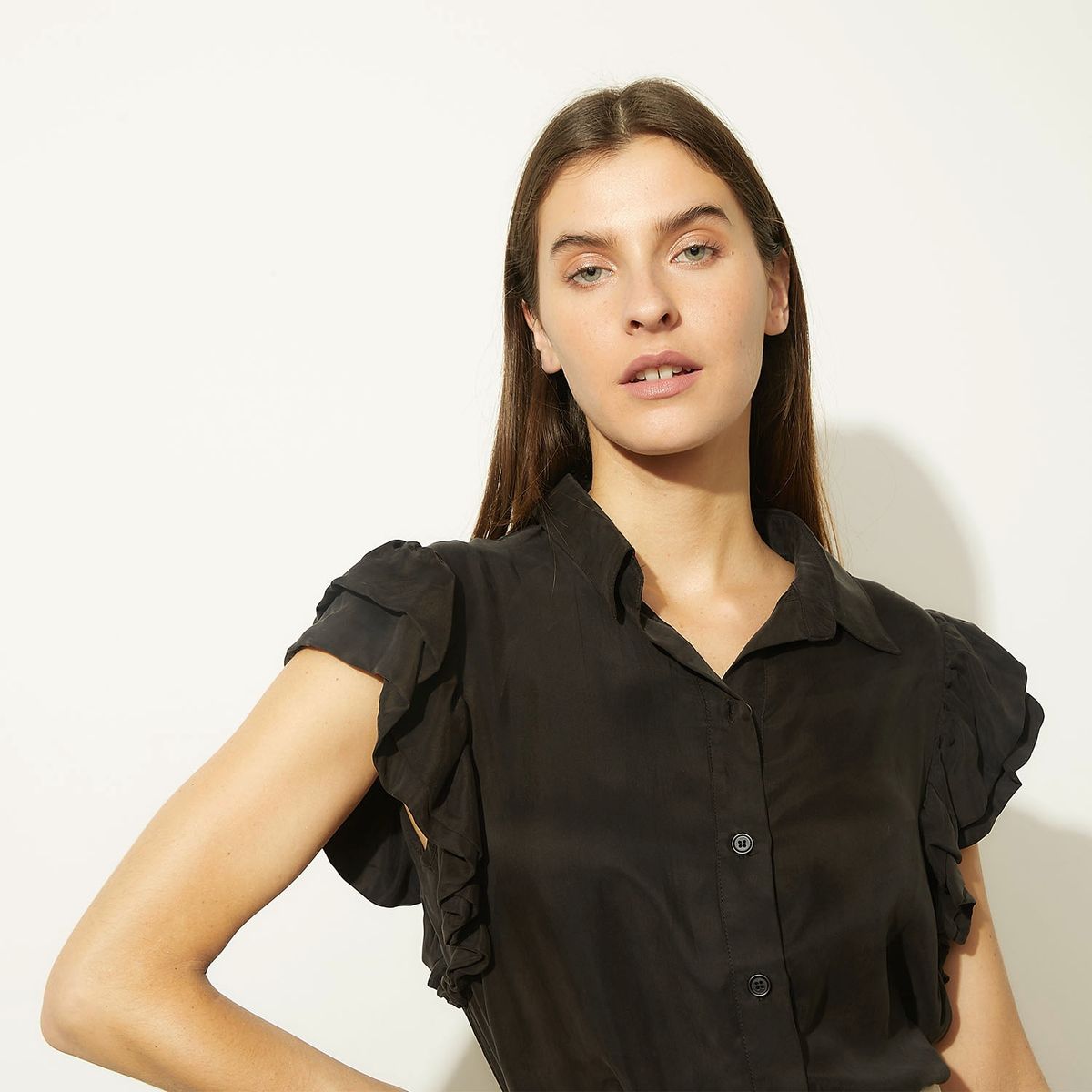 BASEMENT - Blusa Manga Corta Mujer Basement