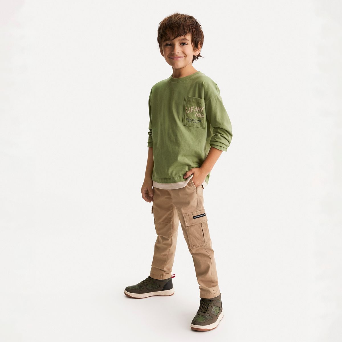 YAMP - Pantalón Niño Algodón Cintura Elásticada Yamp