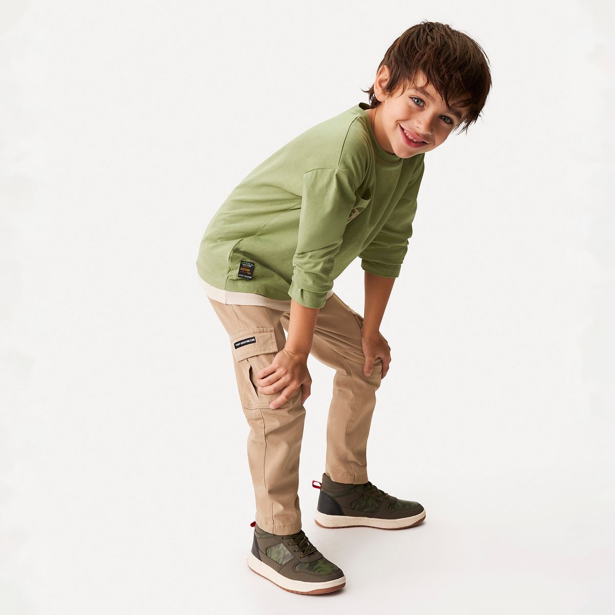 YAMP - Pantalón Niño Algodón Cintura Elásticada Yamp