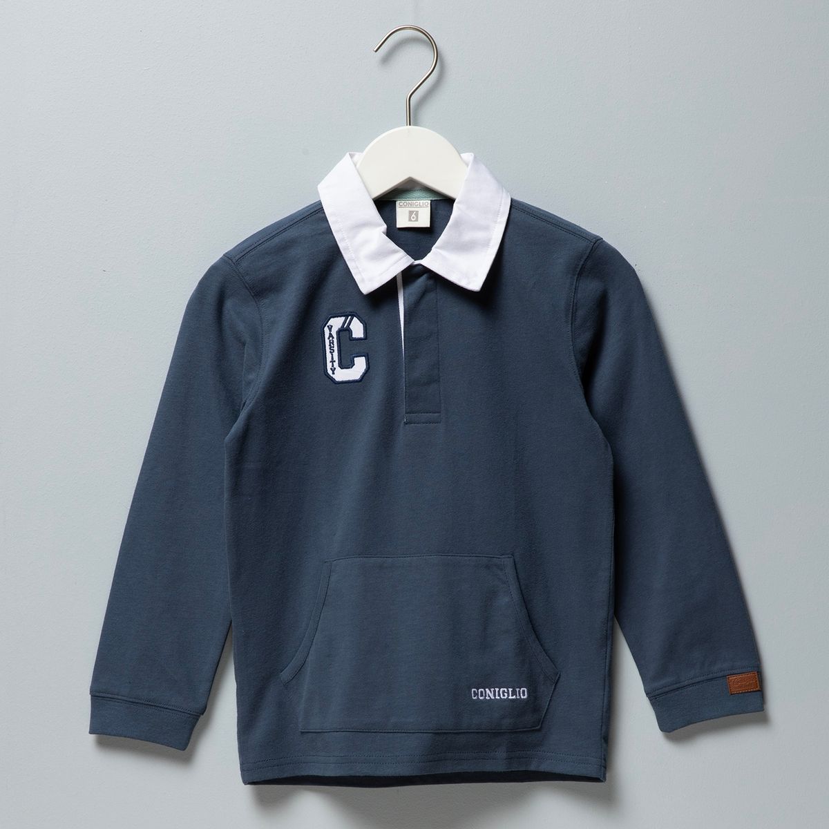 CONIGLIO - Polera Con Cuello Niño Algodón Coniglio