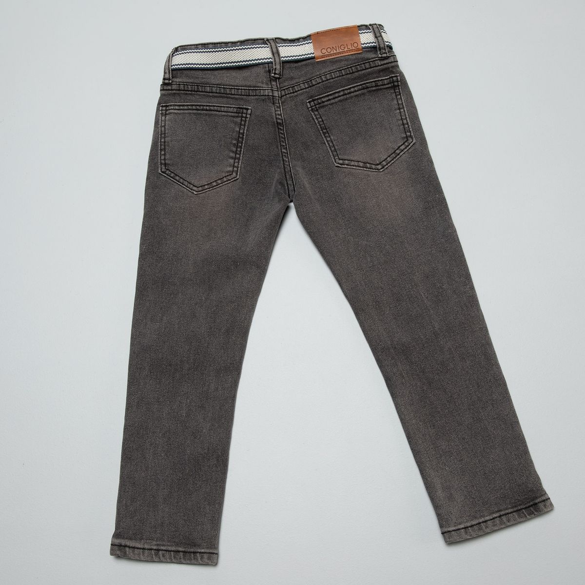 CONIGLIO - Jeans Niño Algodón Con Cinturón Coniglio