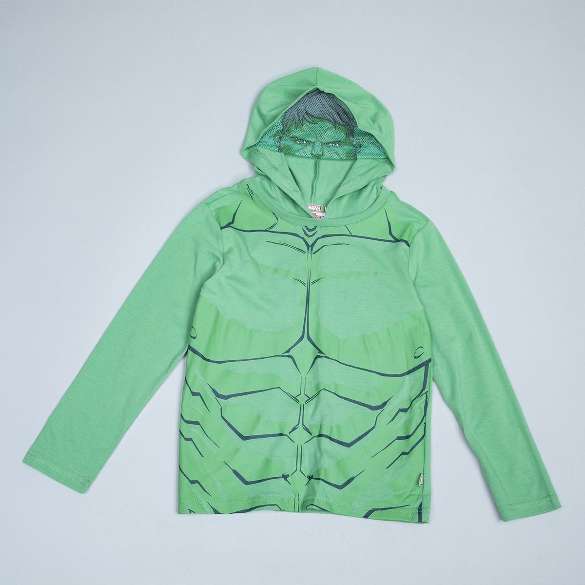 AVENGERS - Polera Con Gorro Niño Algodón Avengers