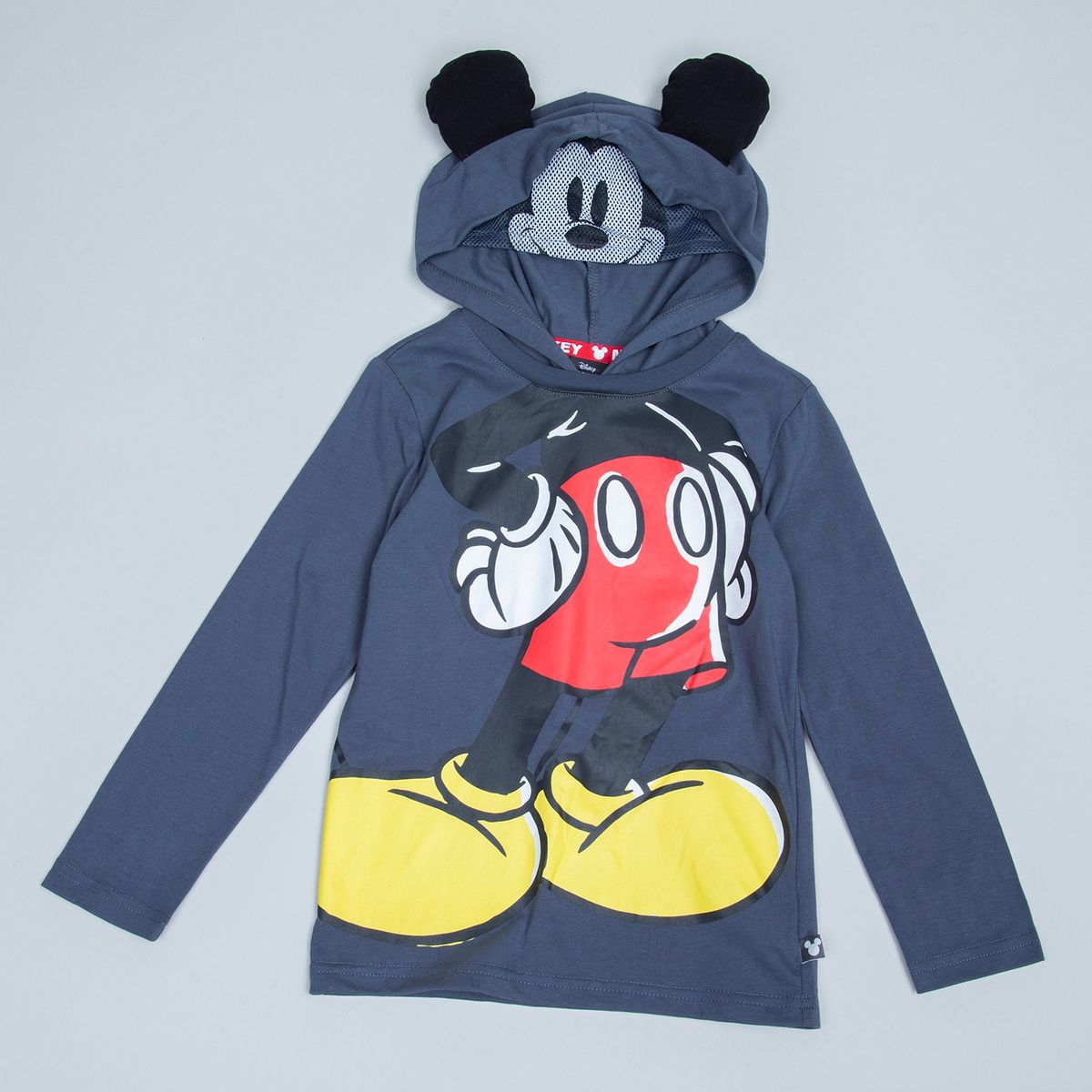 STD CHARACTERS - Polera Con Gorro Niño Algodón Mickey Std Characters
