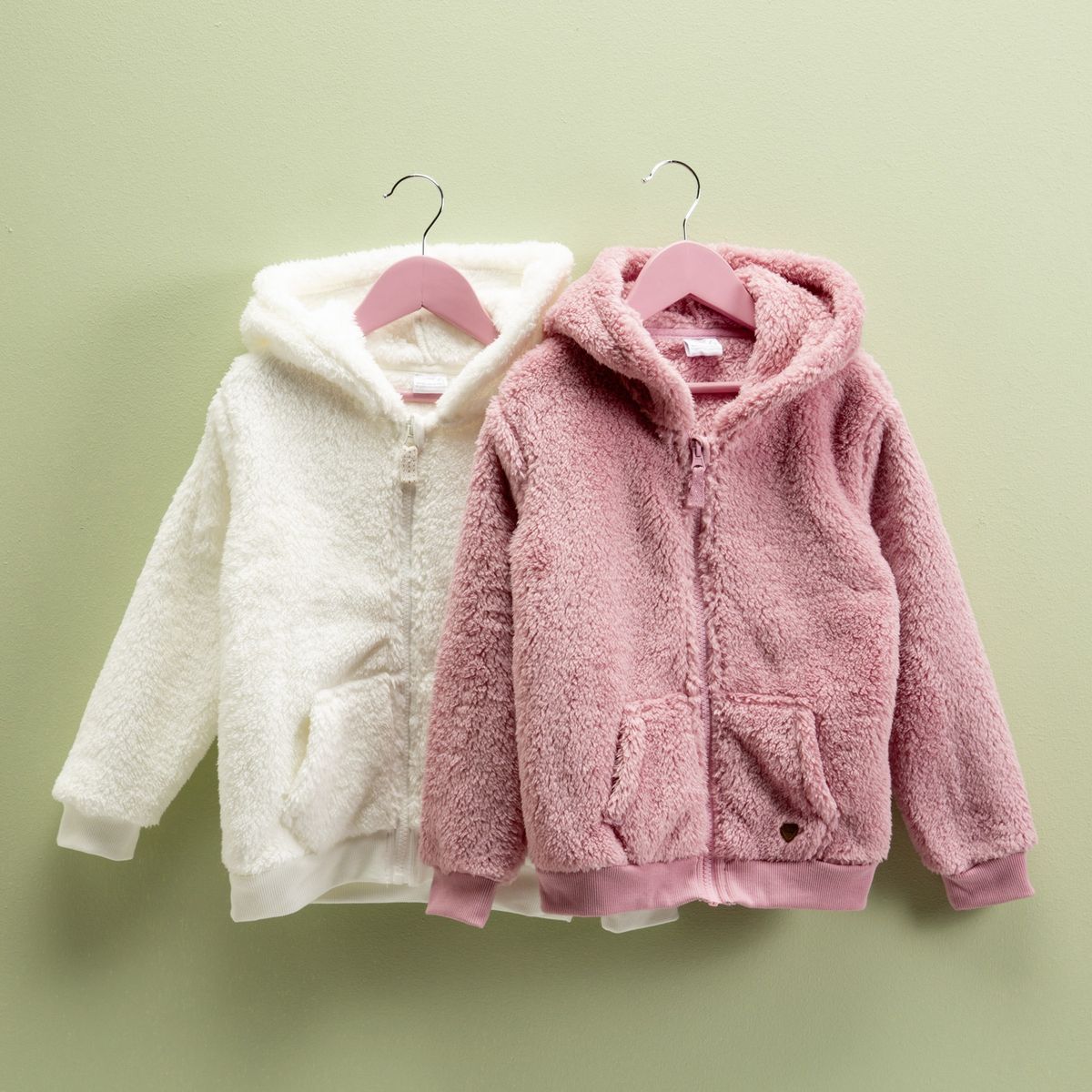 YAMP - Polerón Polar Niña Pack De 2 Unidades Con Gorro Yamp