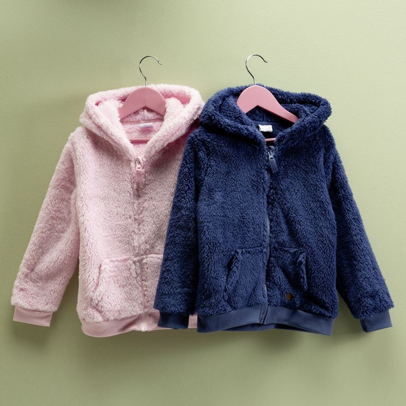 YAMP - Polerón Polar Niña Pack De 2 Unidades Con Gorro Yamp