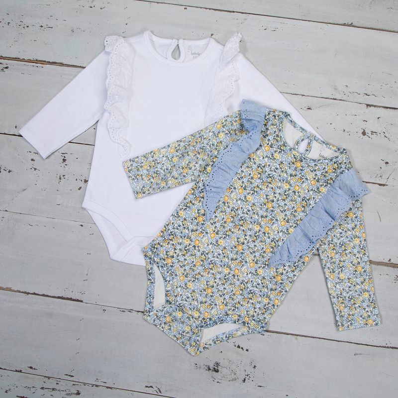 YAMP - Body Bebé Niña Pack De 2 Unidades Algodón Yamp