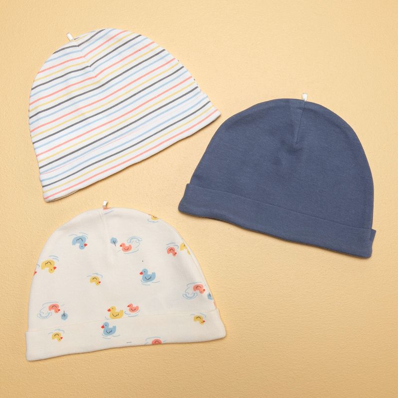 YAMP - Gorro Bebé Niño Pack De 3 Unidades Algodón Yamp