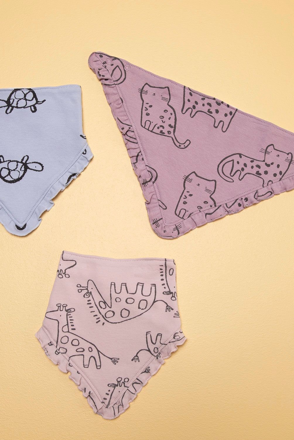 YAMP - Pack X3 Babero Bebé Algodón Bandana Yamp
