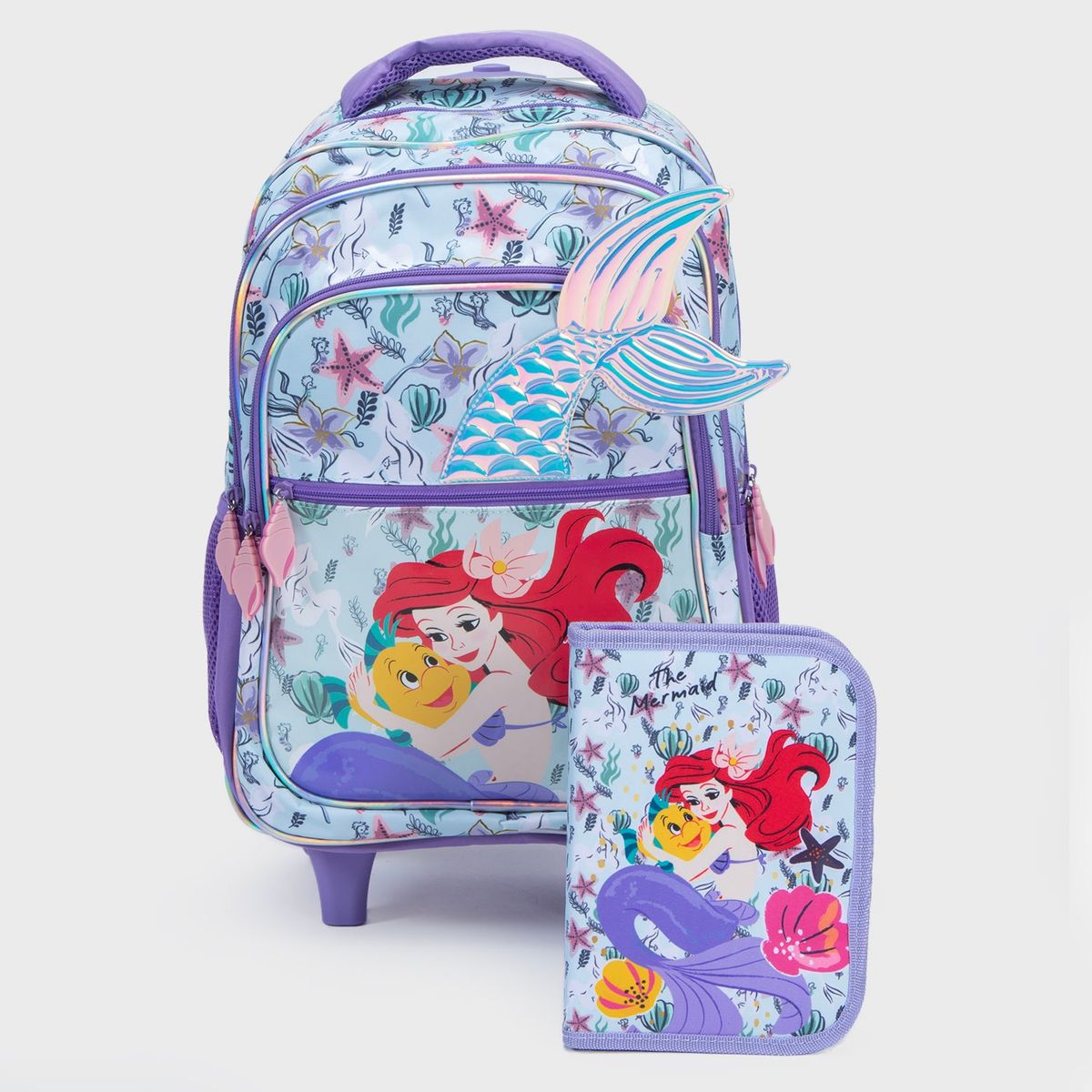 PRINCESAS - Mochila Infantil Con Ruedas + Estuche Niña Princesas