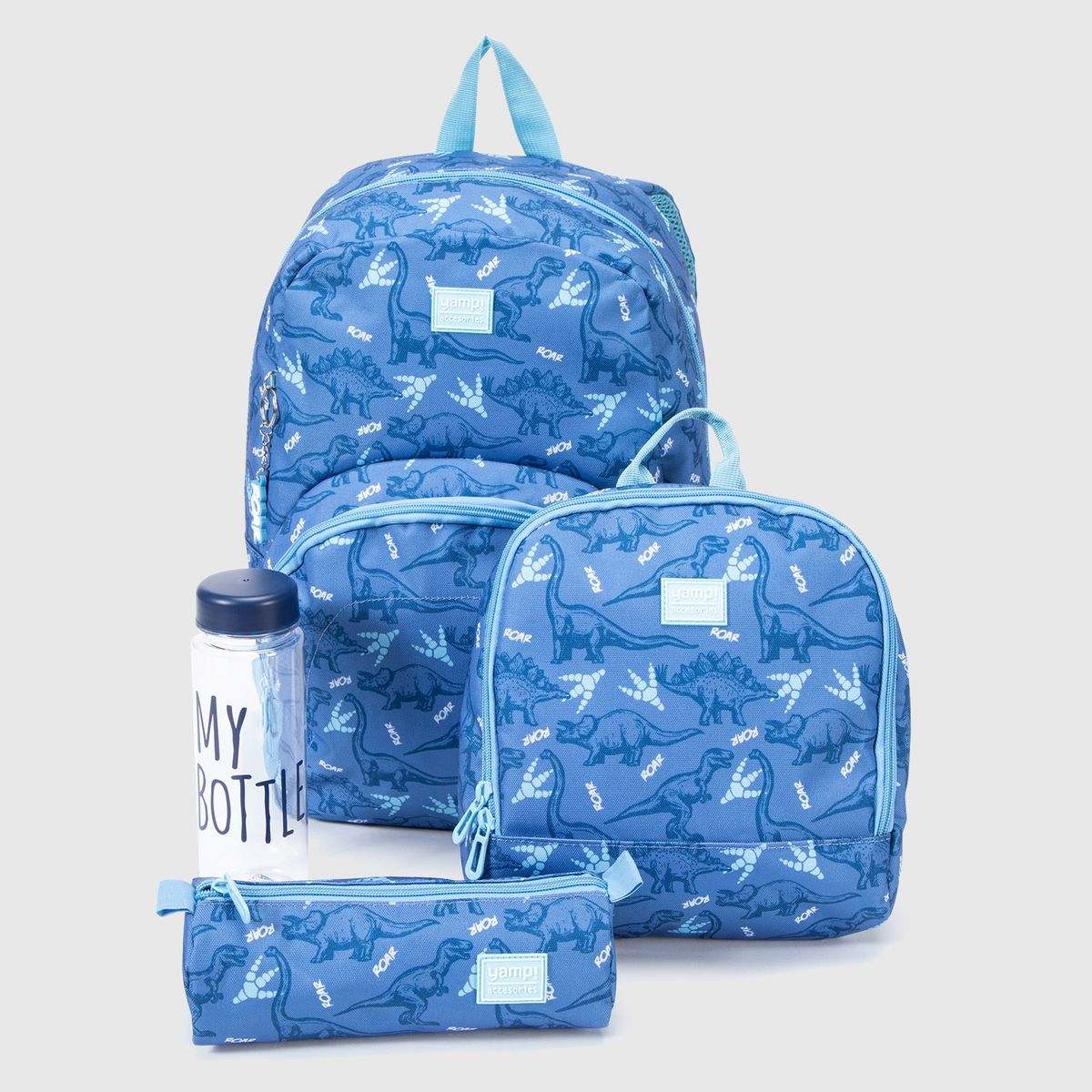YAMP - Mochila Infantil Bottle + Lochera + Estuche + Botella Unisex Yamp