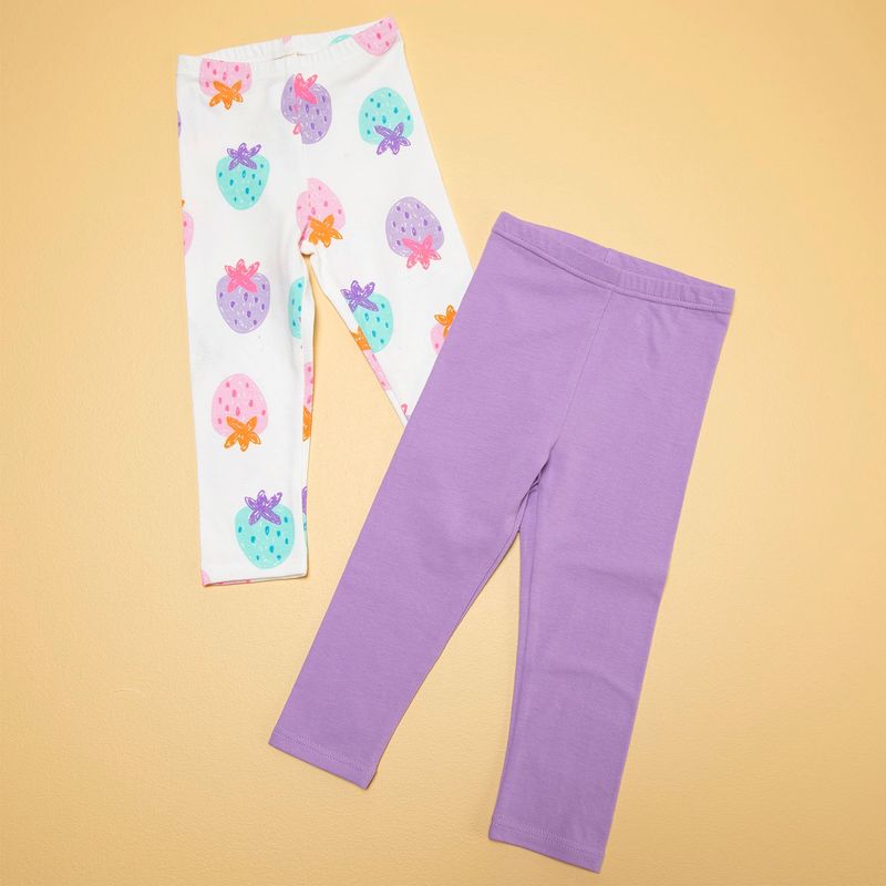 YAMP - Calza Bebé Niña Pack De 4 Unidades Algodón Cintura Elásticada Yamp