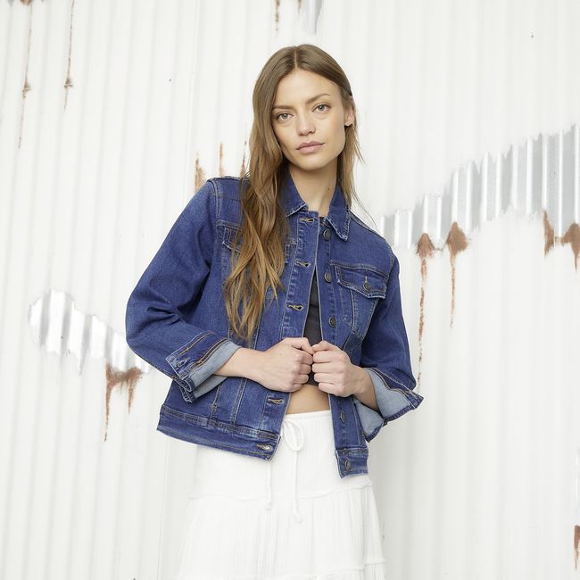 AMERICANINO - Chaqueta Jeans Mujer Americanino Regular Fit