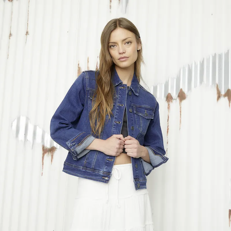 AMERICANINO - Chaqueta Jeans Mujer Americanino Regular Fit