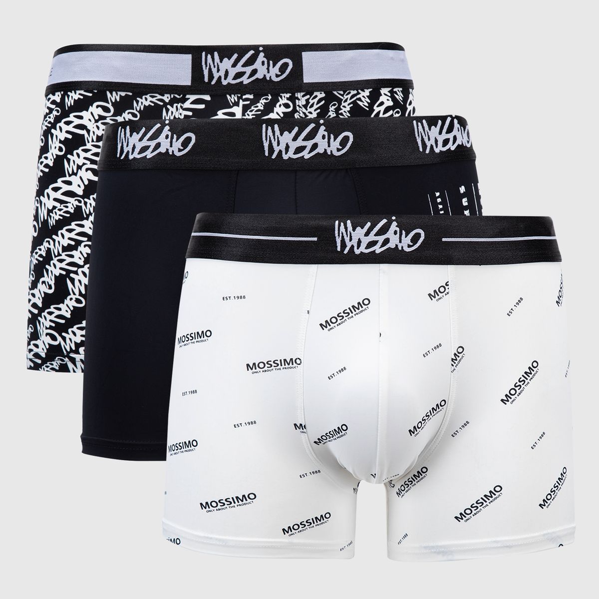 MOSSIMO - Pack De 3 Boxers Hombre Mossimo