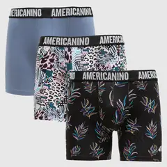AMERICANINO - Pack De 3 Boxers Algodón Hombre Estampados