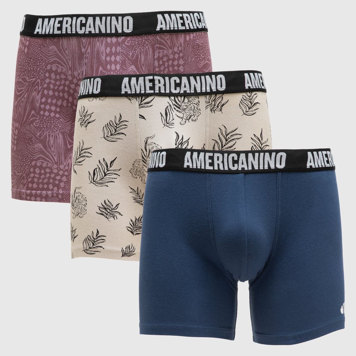 AMERICANINO - Pack de 3 Bóxer Algodón Hombre Americanino