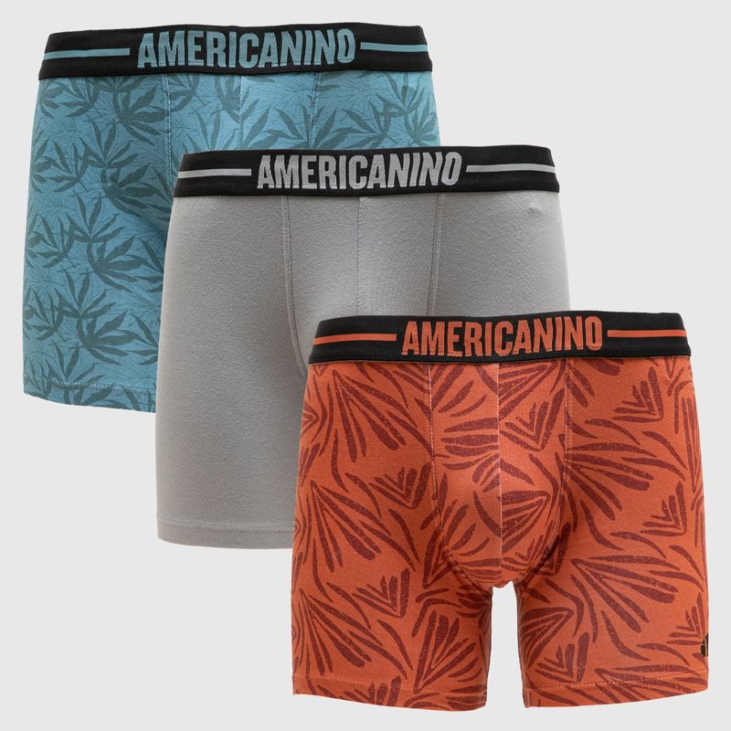 AMERICANINO - Pack de 3 Bóxer Algodón Hombre Americanino