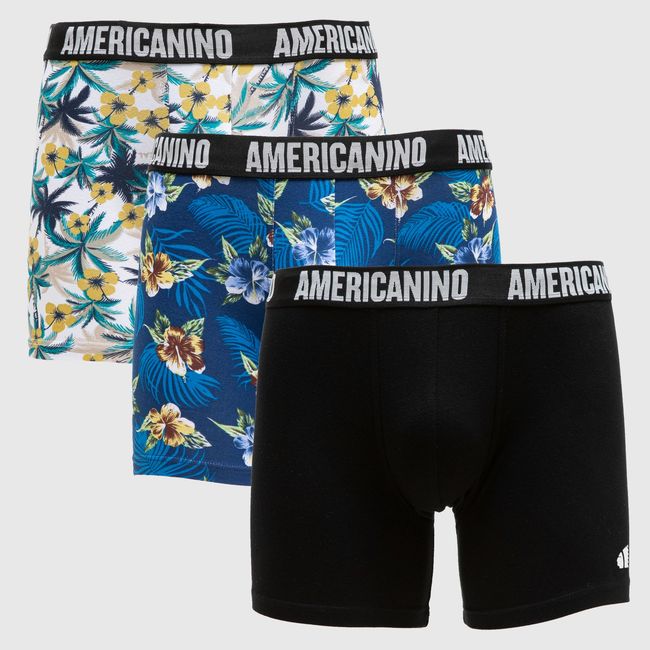 AMERICANINO - Pack de 3 Bóxer Algodón Hombre Americanino