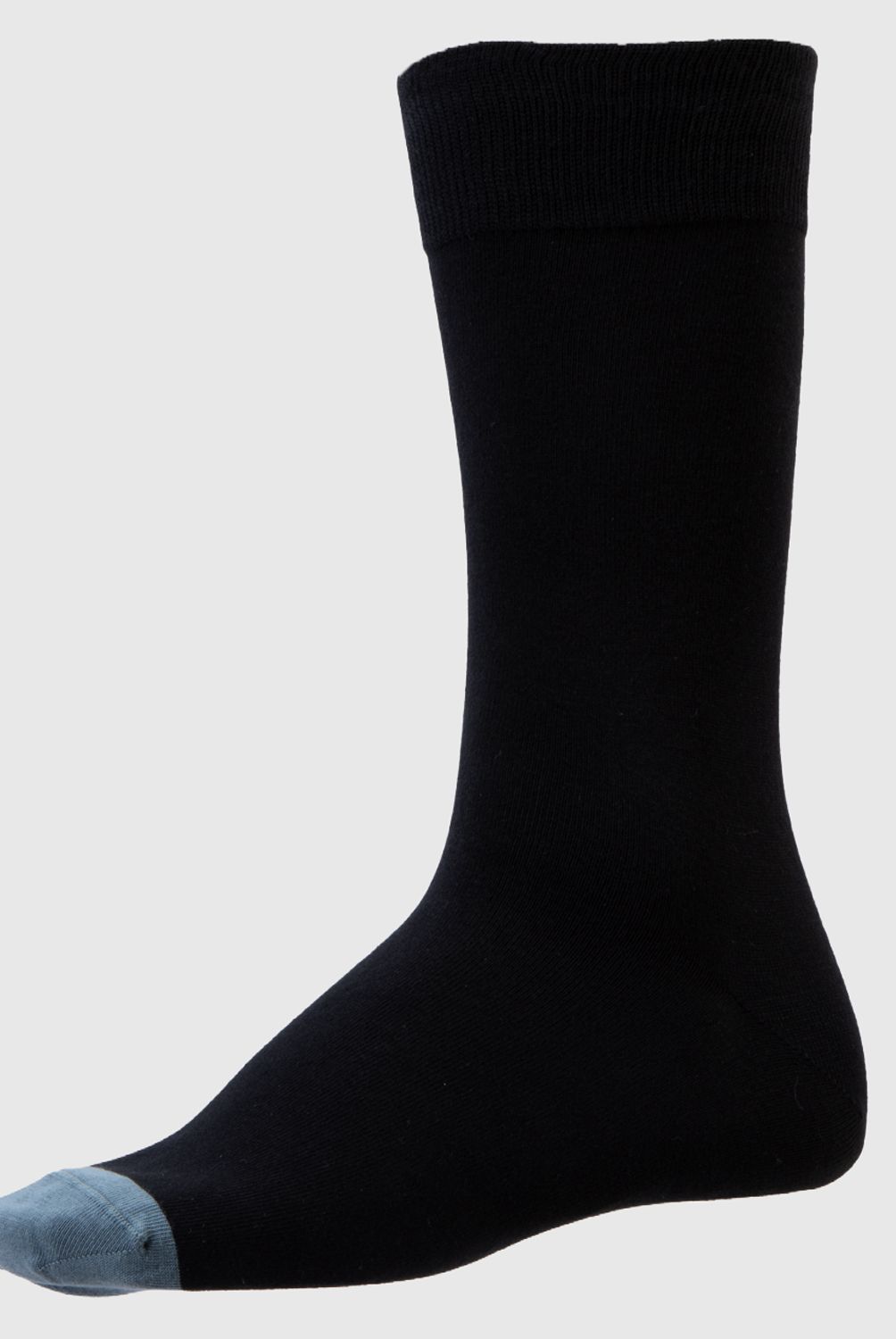 BASEMENT - Calcetines Largos Basement Algodón Diseño con Puntera de Color Hombre