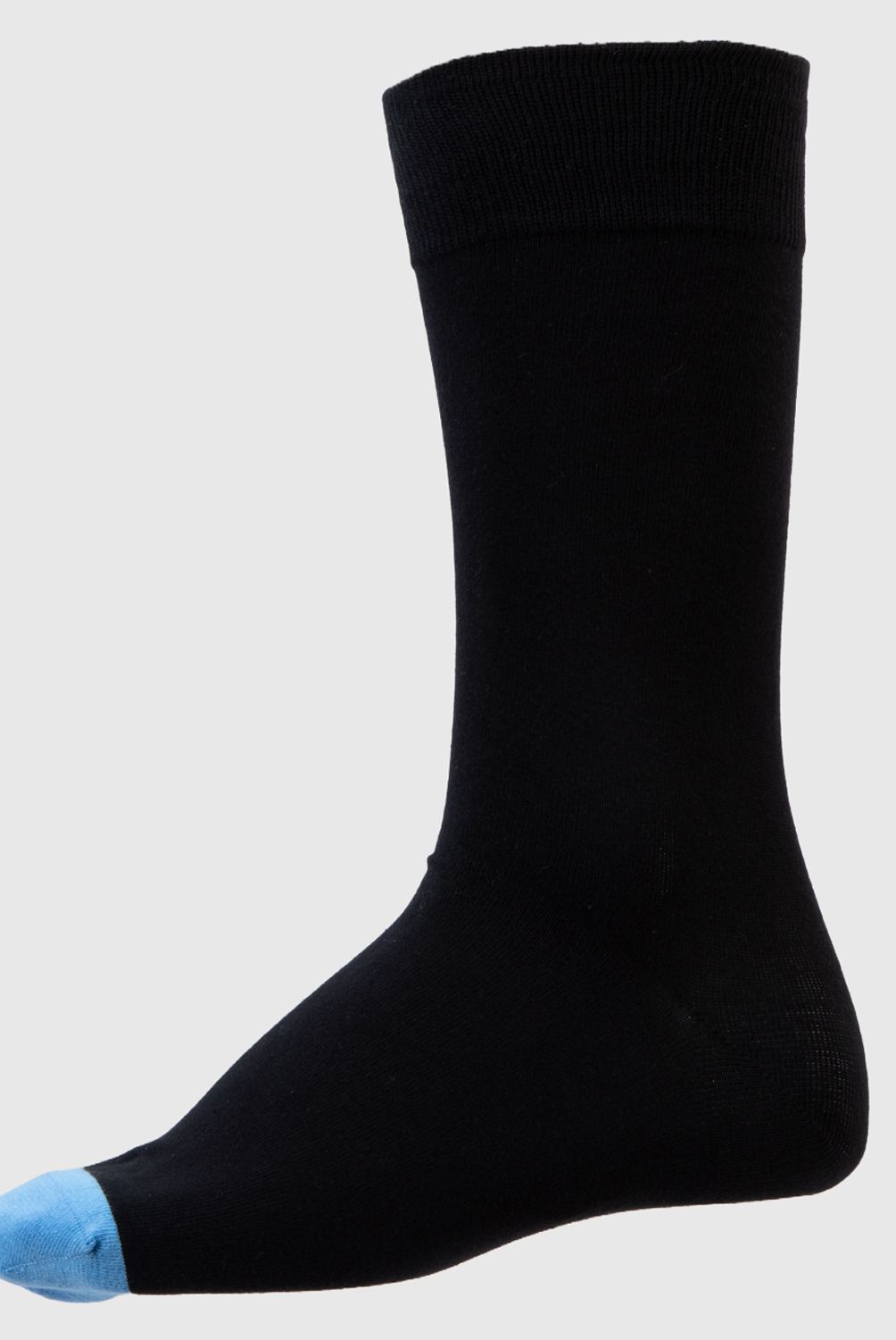 BASEMENT - Calcetines Largos Basement Algodón Diseño con Puntera de Color Hombre