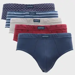 NEWPORT - Pack de 5 Slips Algodón Hombre