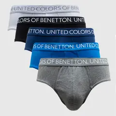 BENETTON - Pack 5 Slips Algodón Hombre