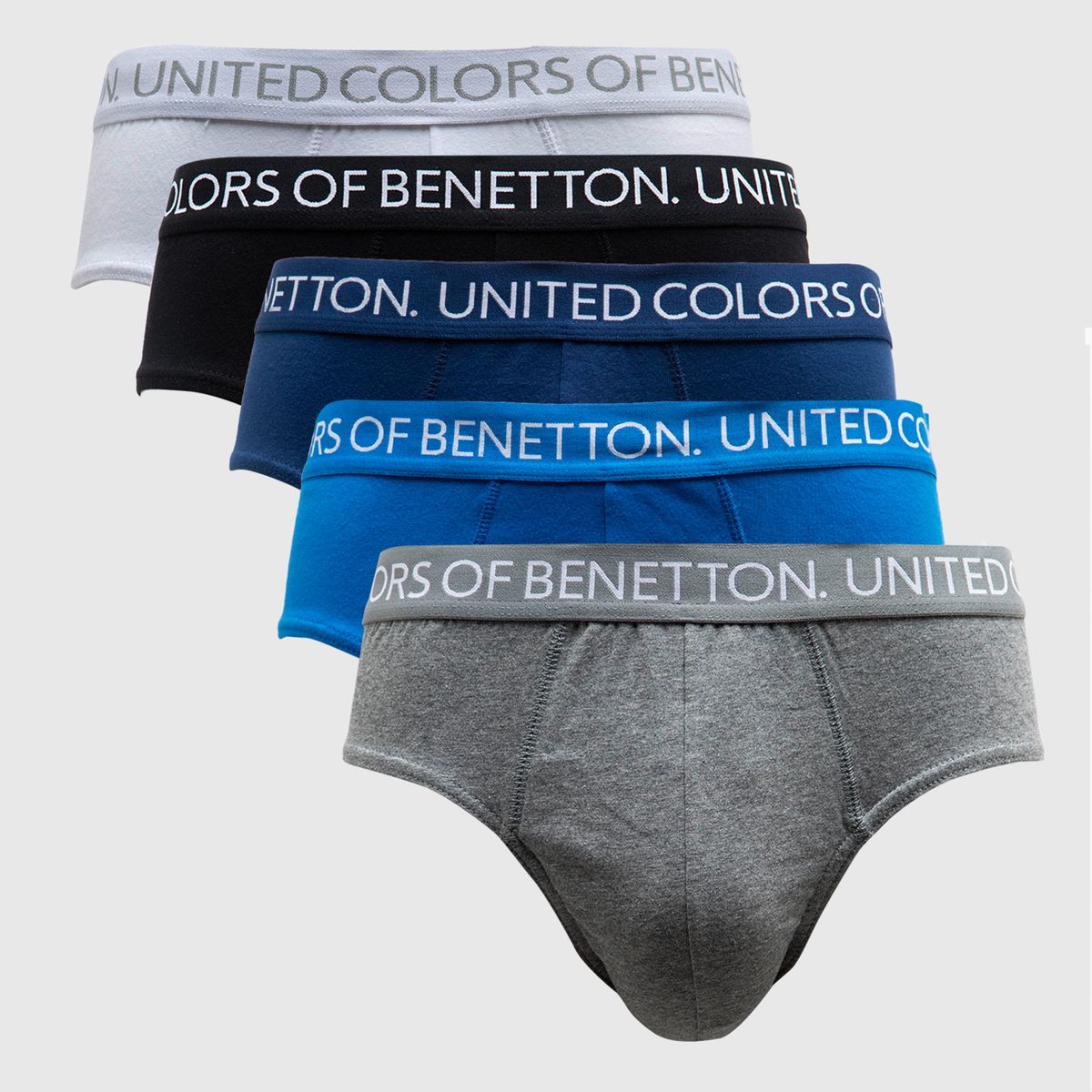 BENETTON - Pack 5 Slips Algodón Hombre Benetton