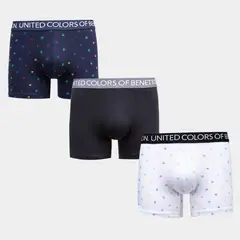 BENETTON - Pack de 3 Boxers Algodón Hombre