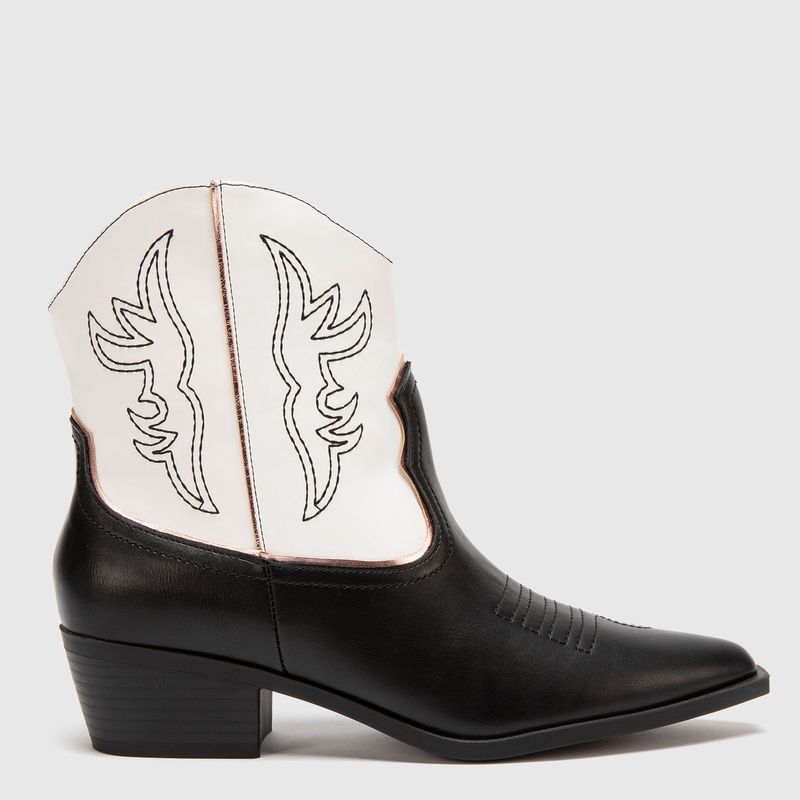 SYBILLA - Bota Vaquera Mujer Negro Sybilla