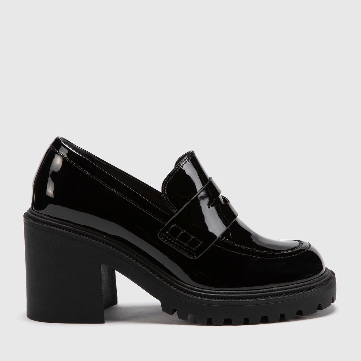 BASEMENT - Mocasínes Mujer Basement Taco Alto Plataforma Sintético Negro