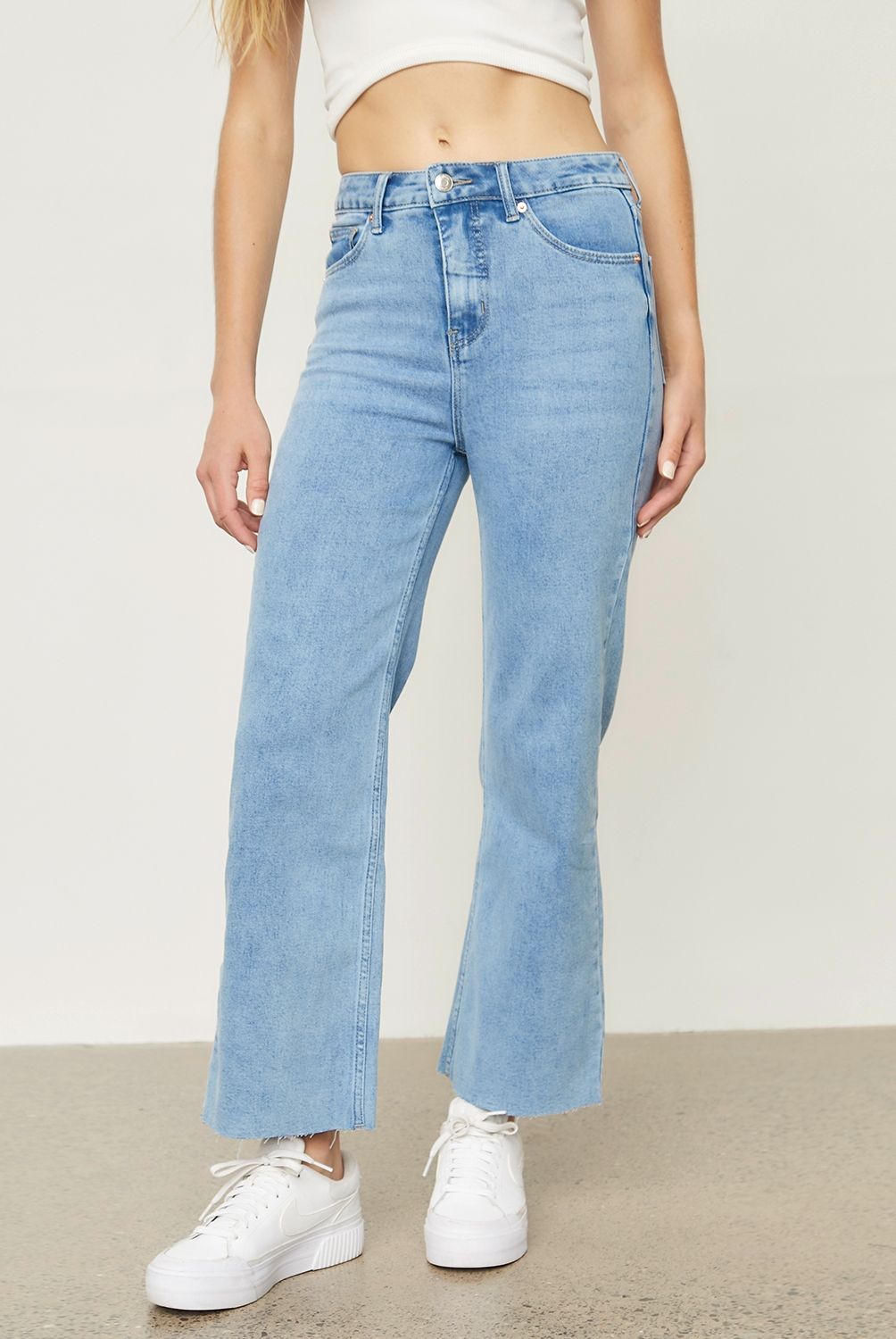 SYBILLA - Jeans Culotte Tiro Medio Mujer Sybilla